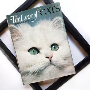 Vintage 70s The Love of Cats Coffee Table Book Hardcover Christine Metcalf Photo